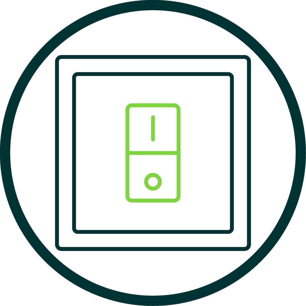 Switcher Line Circle Icon vector