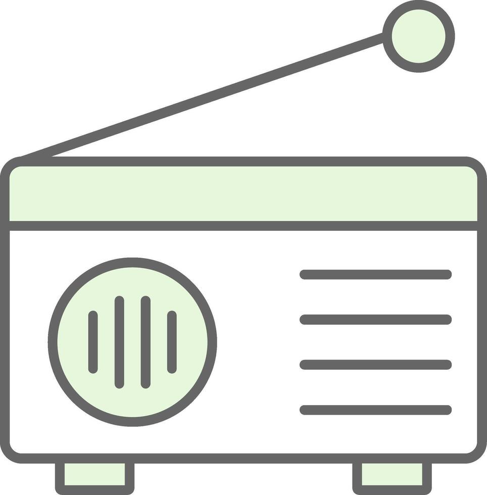 Radio Fillay Icon vector