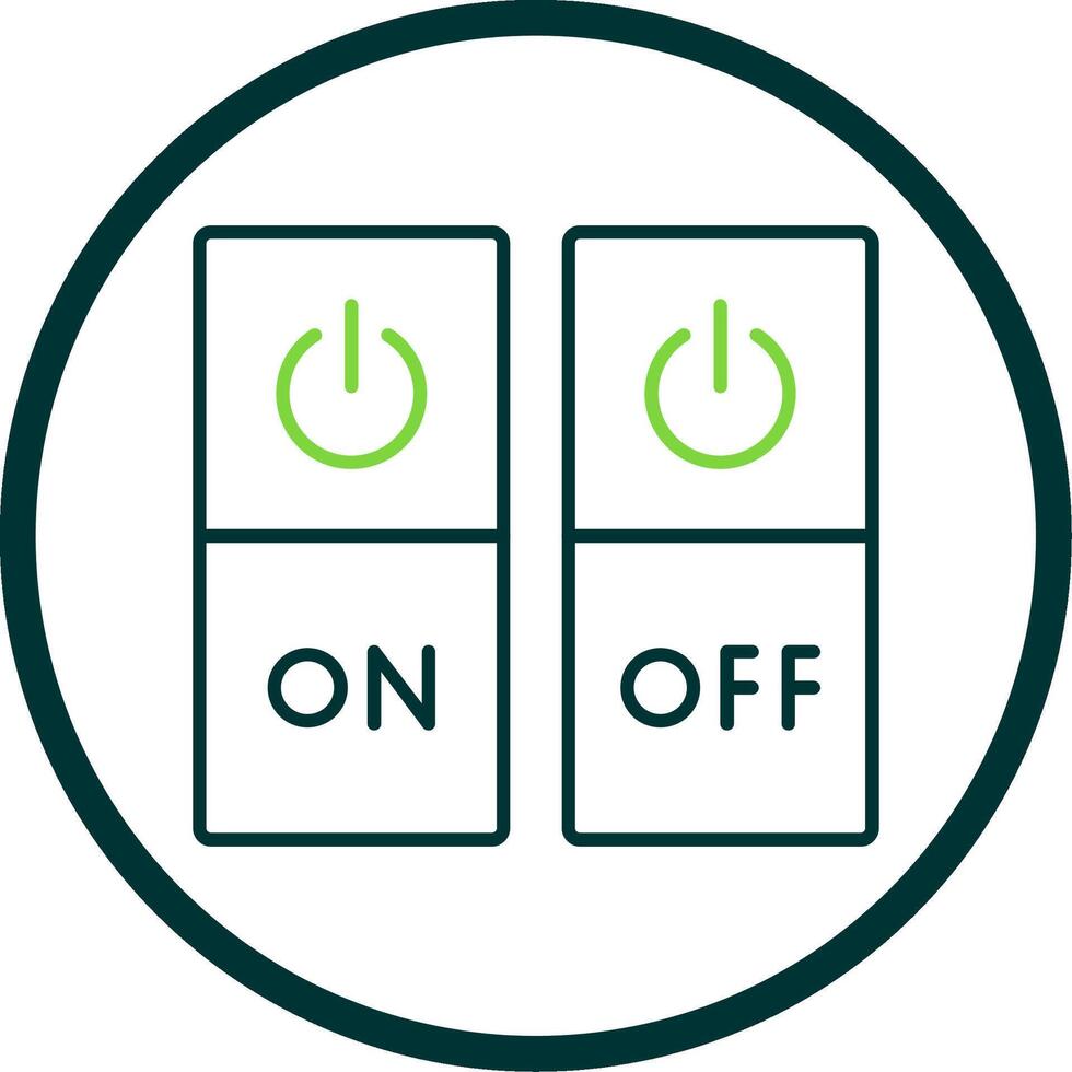 Switch Line Circle Icon 42828713 Vector Art at Vecteezy