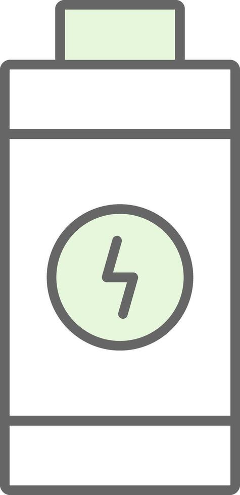 Battery Fillay Icon vector