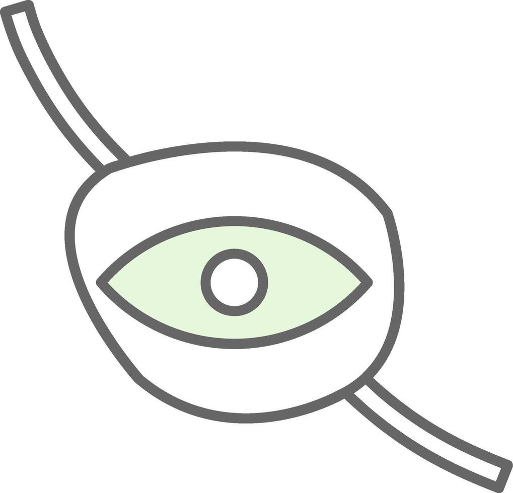 Eyepatch Fillay Icon vector