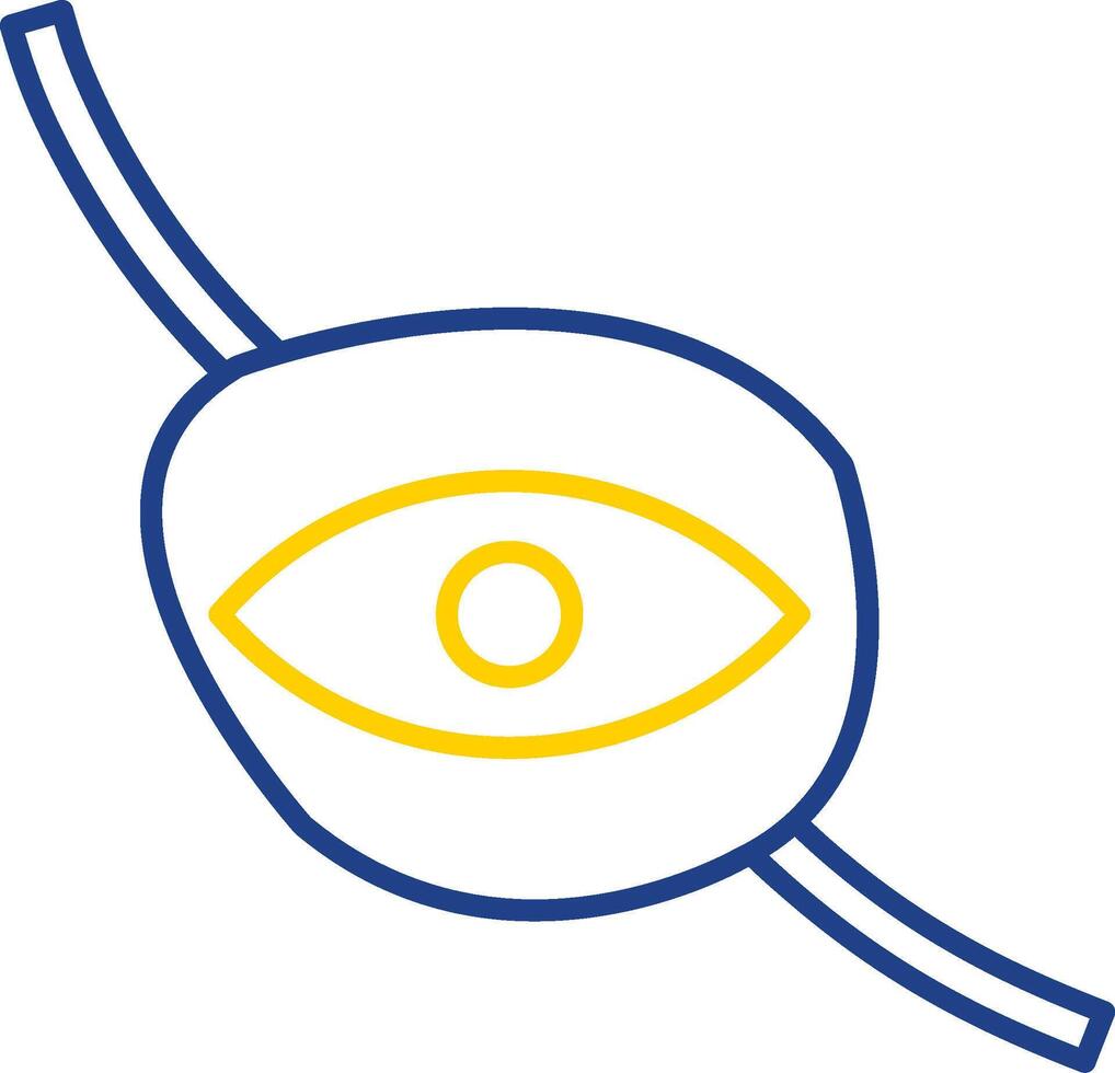 Eyepatch Line Two Color Icon vector