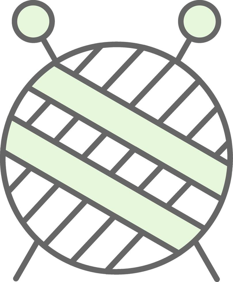 Knitting Fillay Icon vector