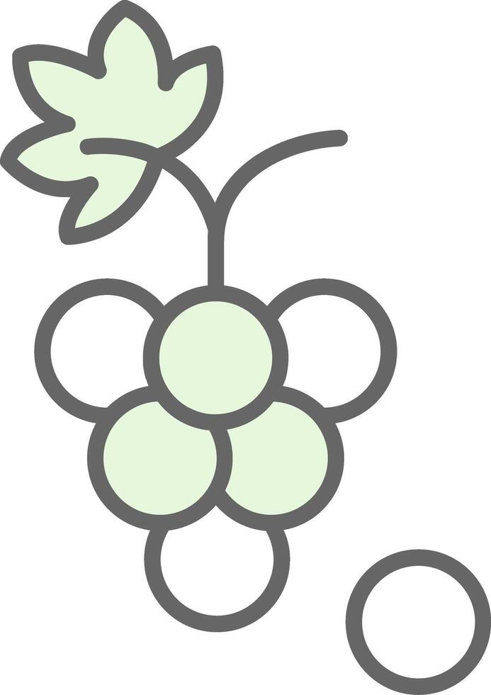 Grapes Fillay Icon vector