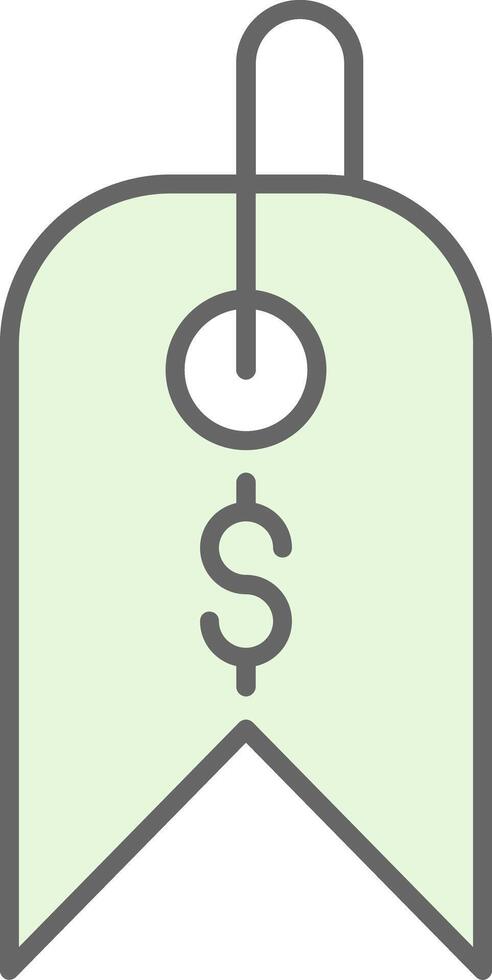 Tag Fillay Icon vector