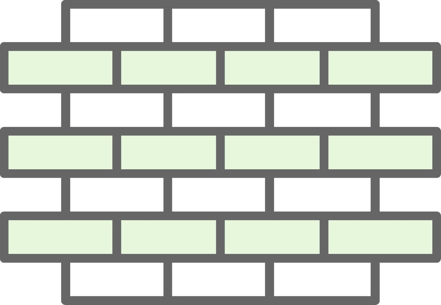 Brick Wall Fillay Icon vector