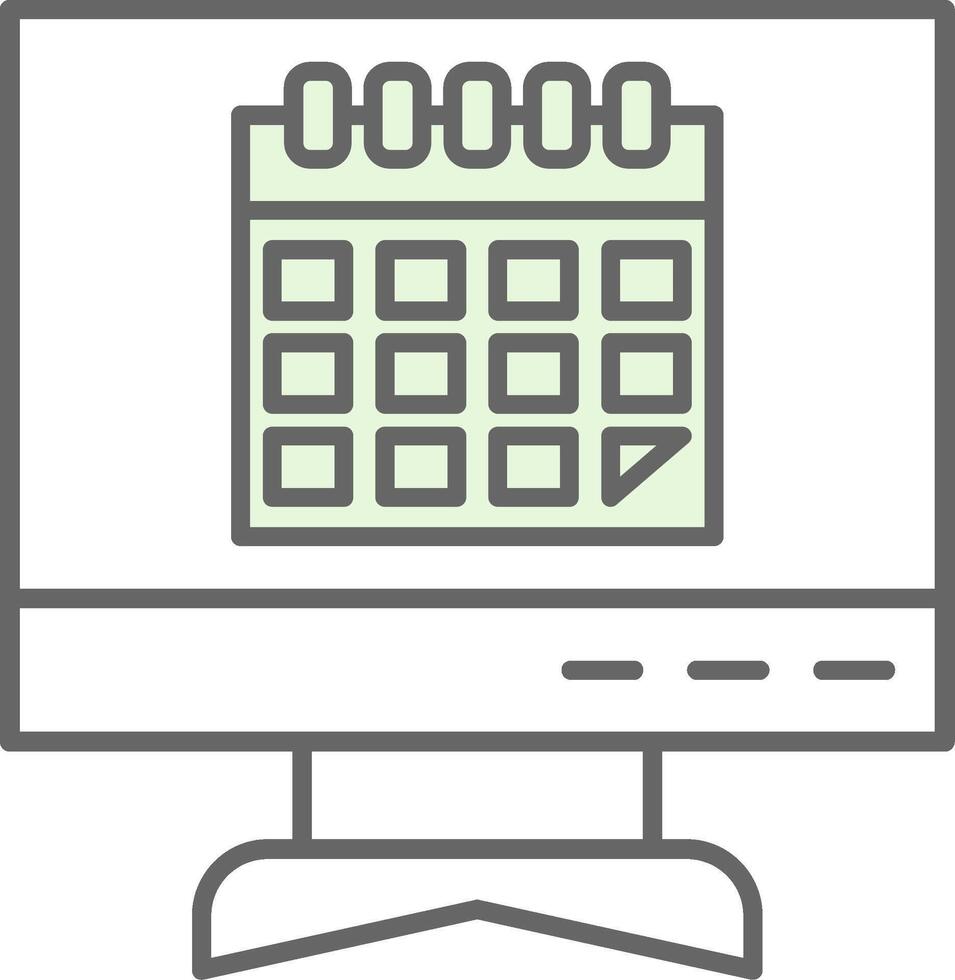 Calendar Fillay Icon vector