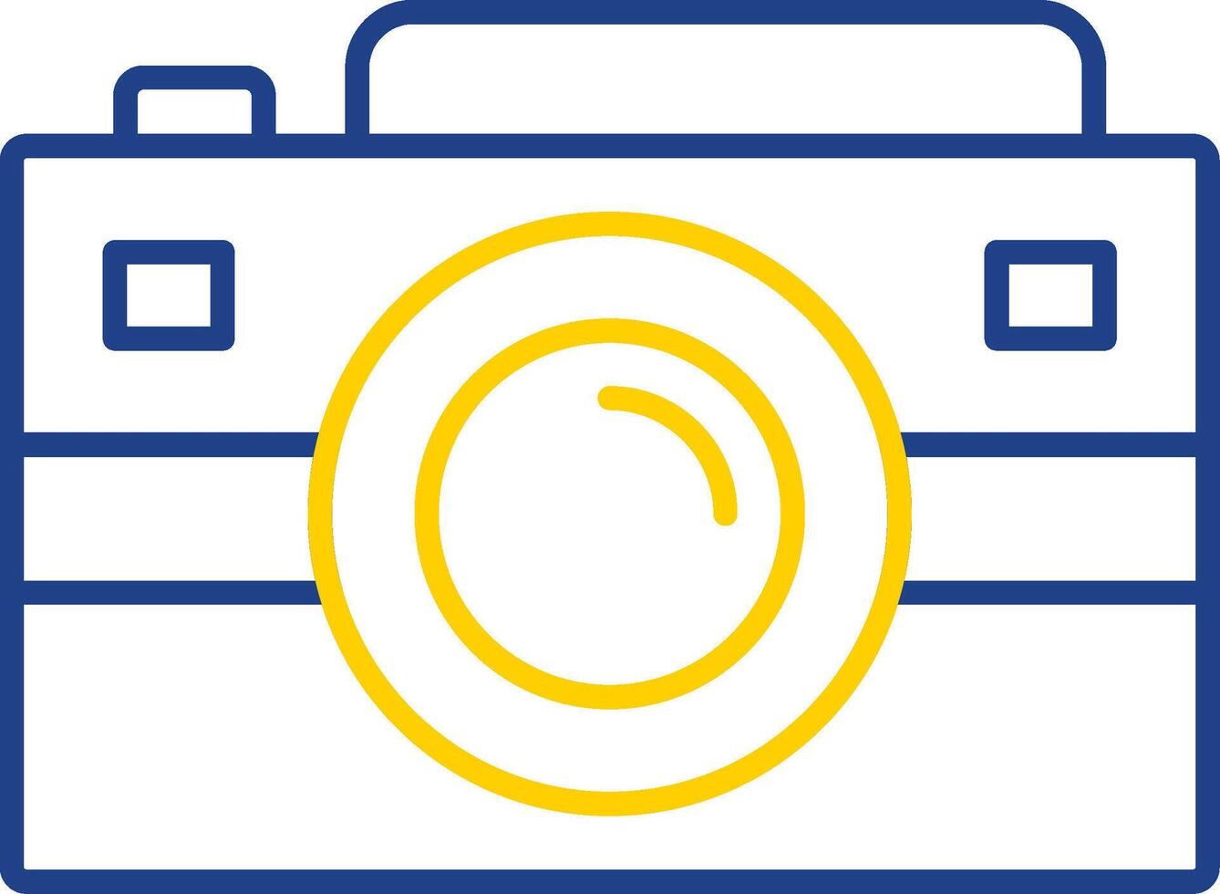 Camera Line Two Color Icon vector