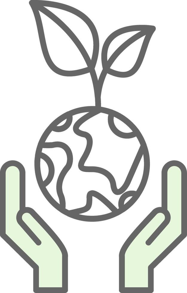 Sustainable Development Fillay Icon vector