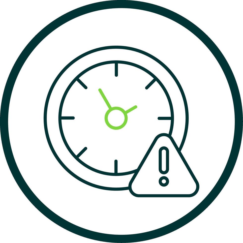 Timeline Line Circle Icon vector