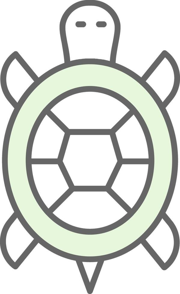 Tortuga relleno icono vector