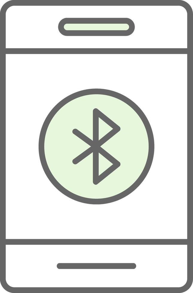 Bluetooth Fillay Icon vector