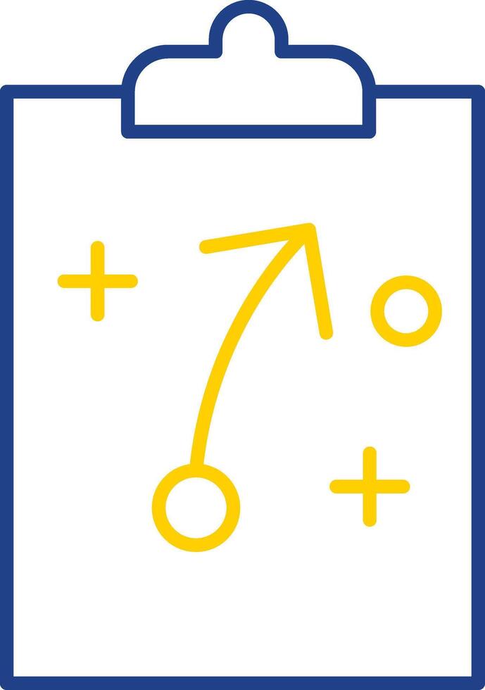 Strategy Line Two Color Icon vector