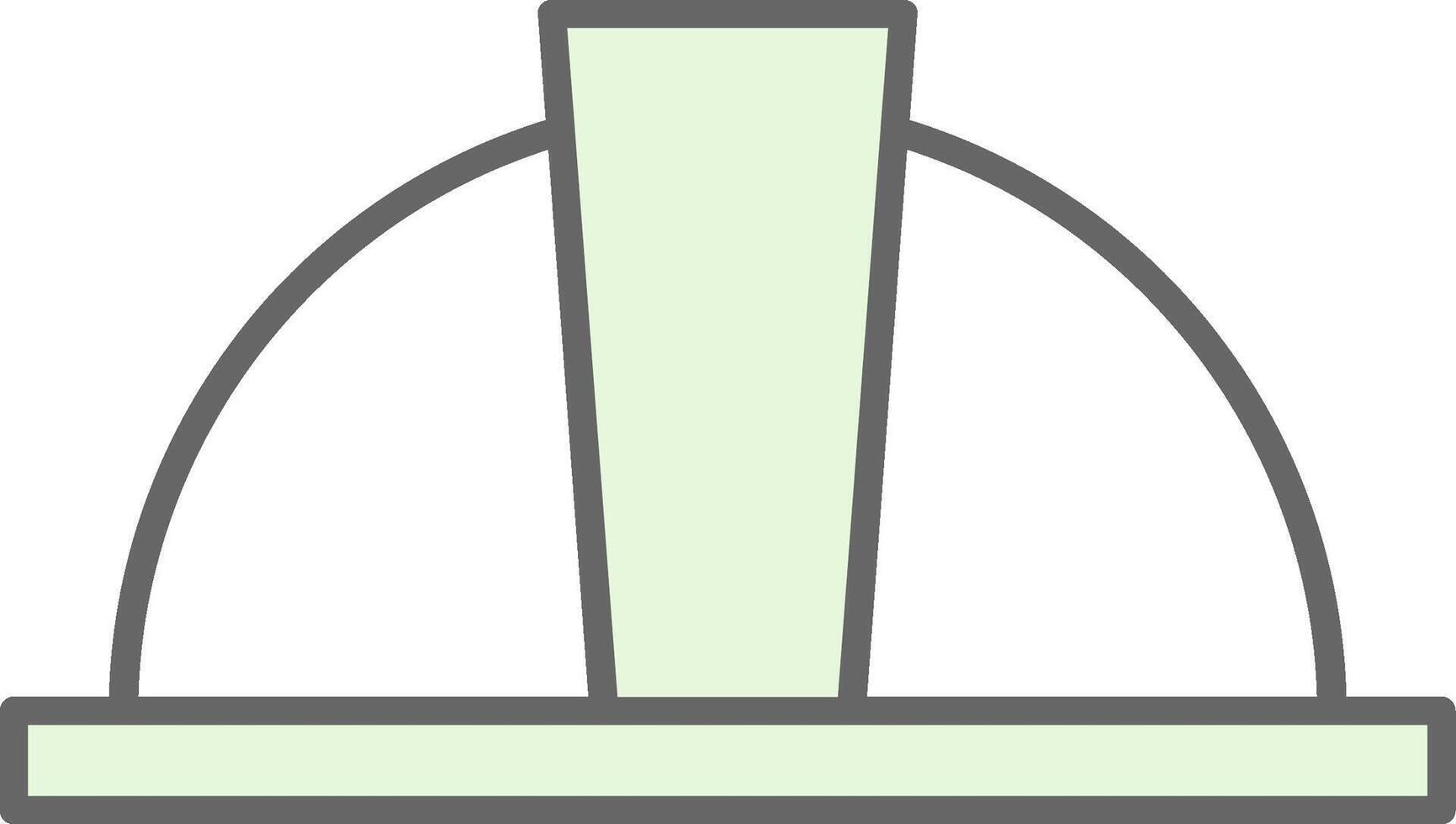 Hard Hat Fillay Icon vector