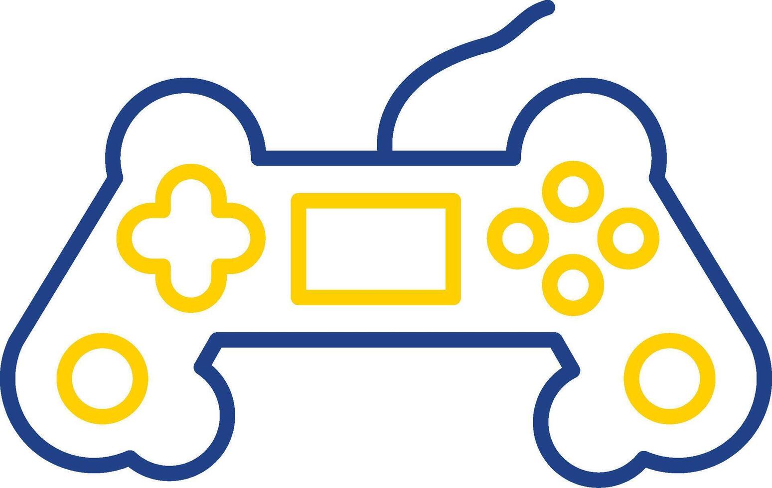 Game Controller Line Two Color Icon vector