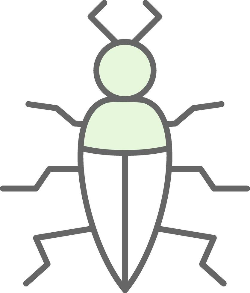 insecto relleno icono vector