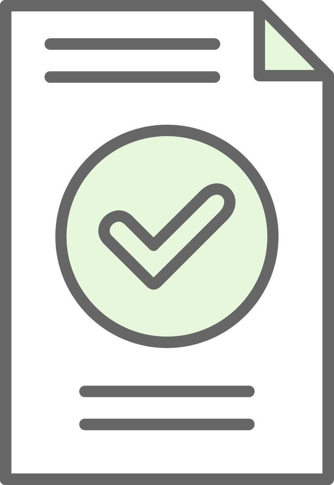 Verified Fillay Icon vector