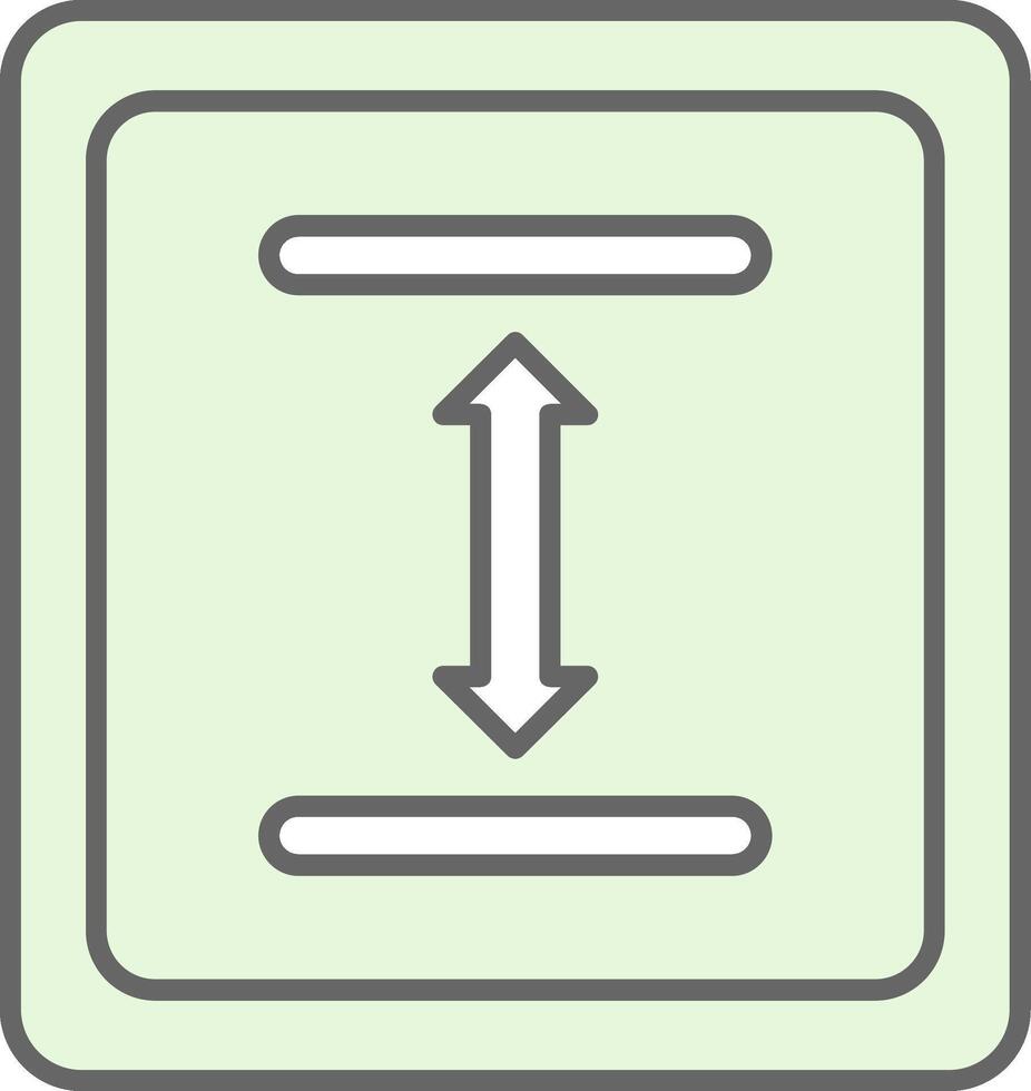 Between Fillay Icon vector