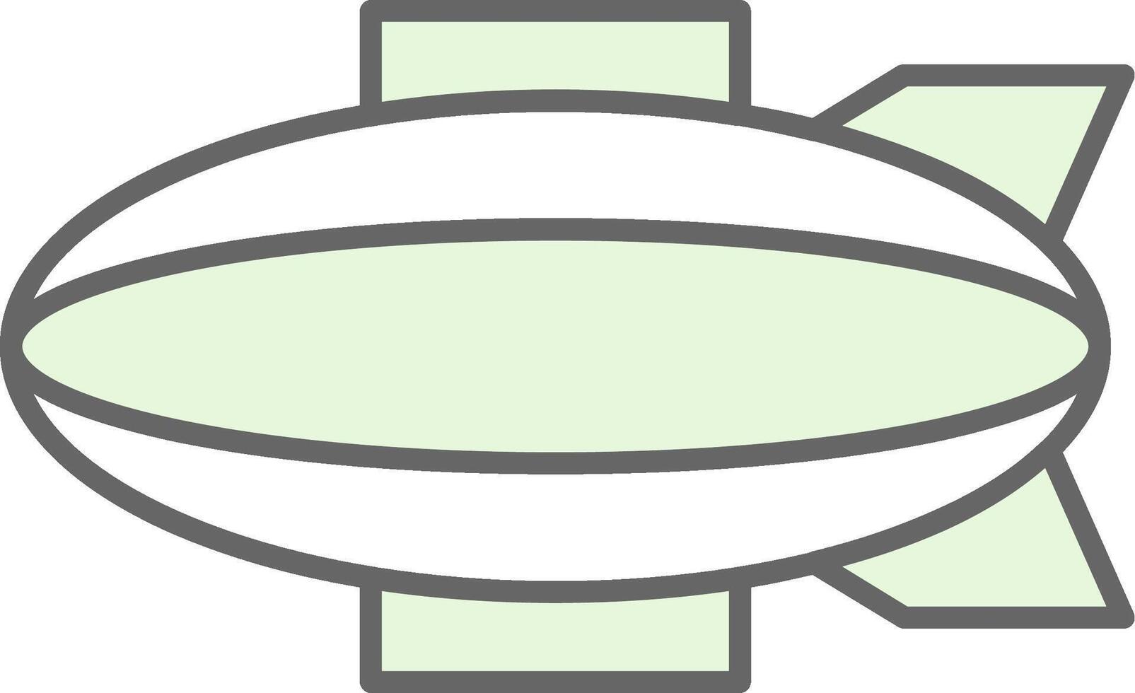 Blimp Fillay Icon vector
