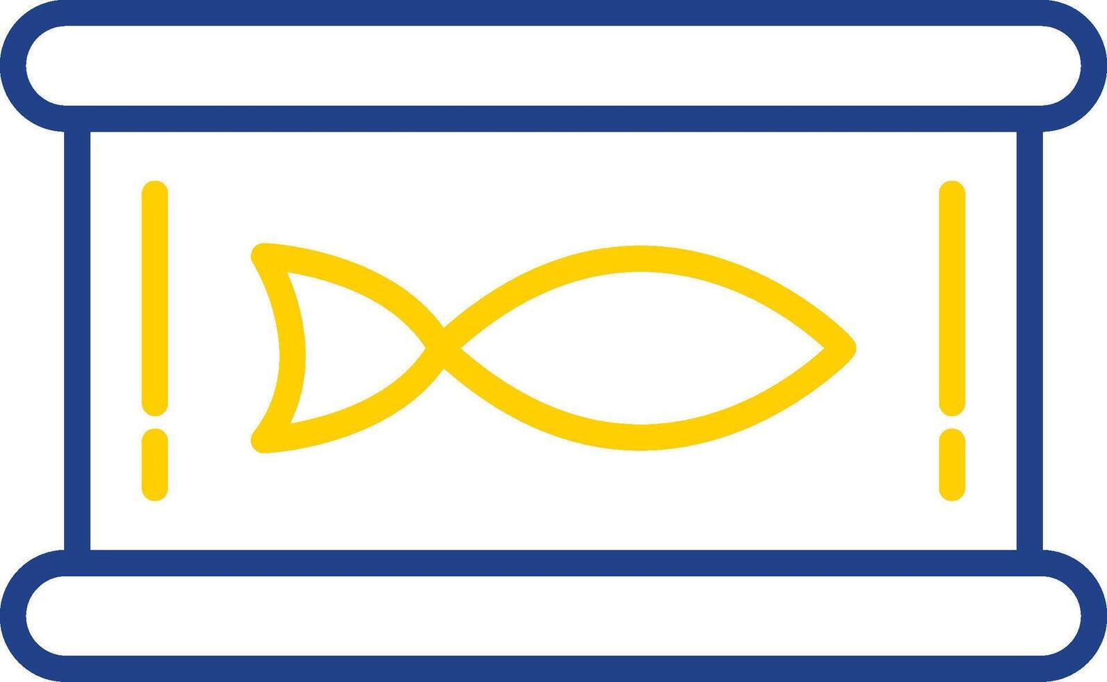 Tuna Line Two Color Icon vector