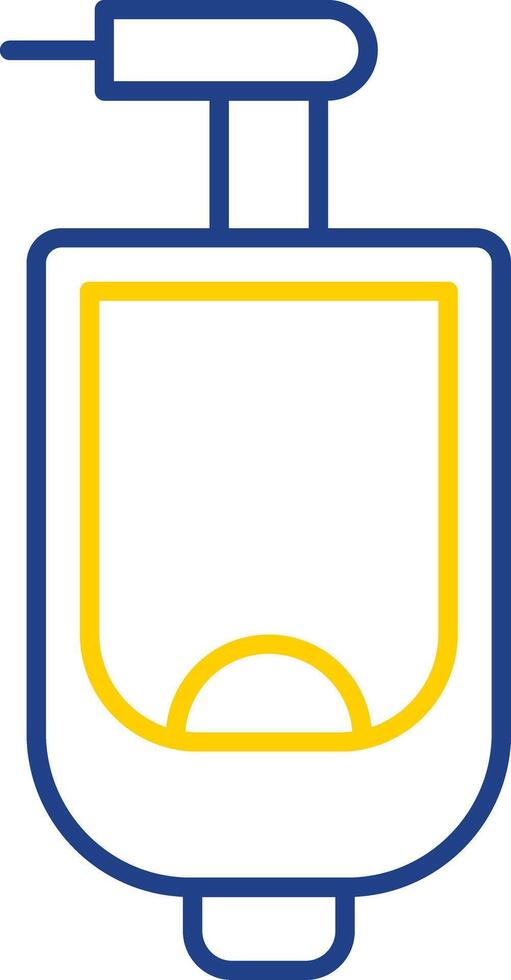 Urinal Line Two Color Icon vector