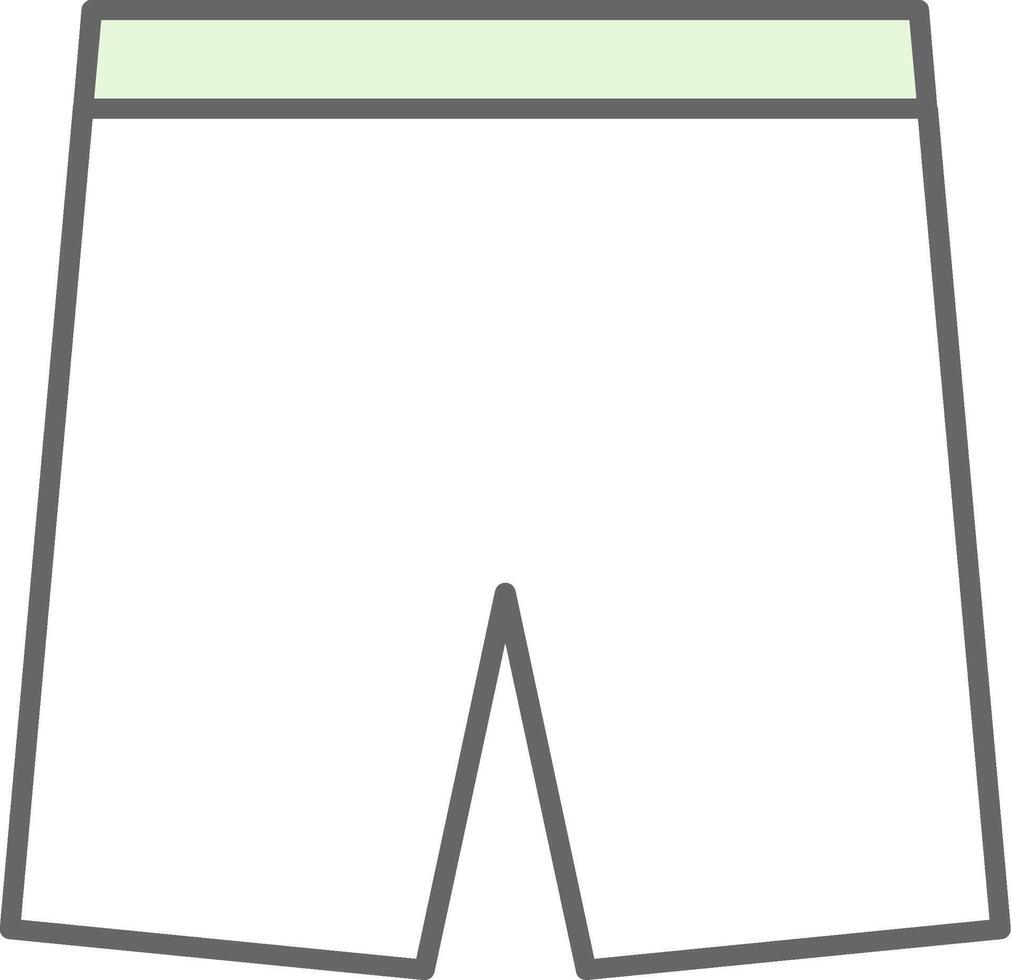 Shorts Fillay Icon vector