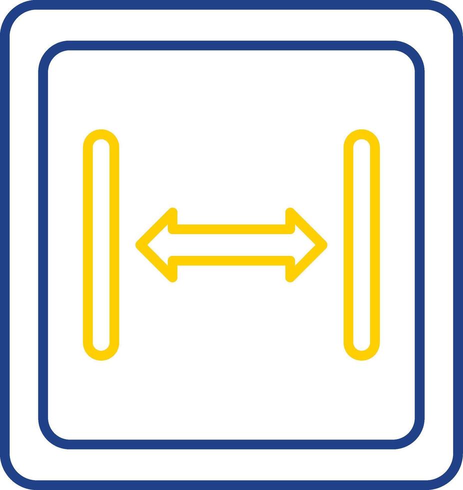 Size Line Two Color Icon vector