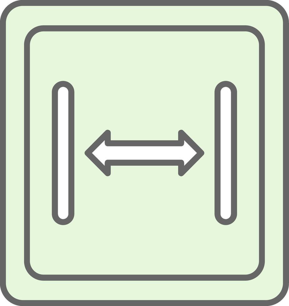 Size Fillay Icon vector
