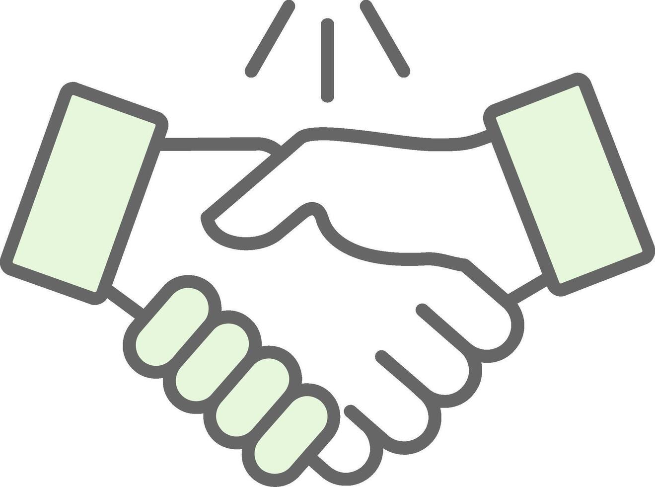 Handshake Fillay Icon vector