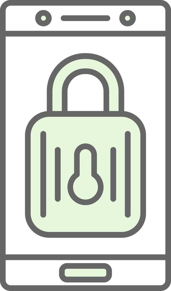 Lock Fillay Icon vector