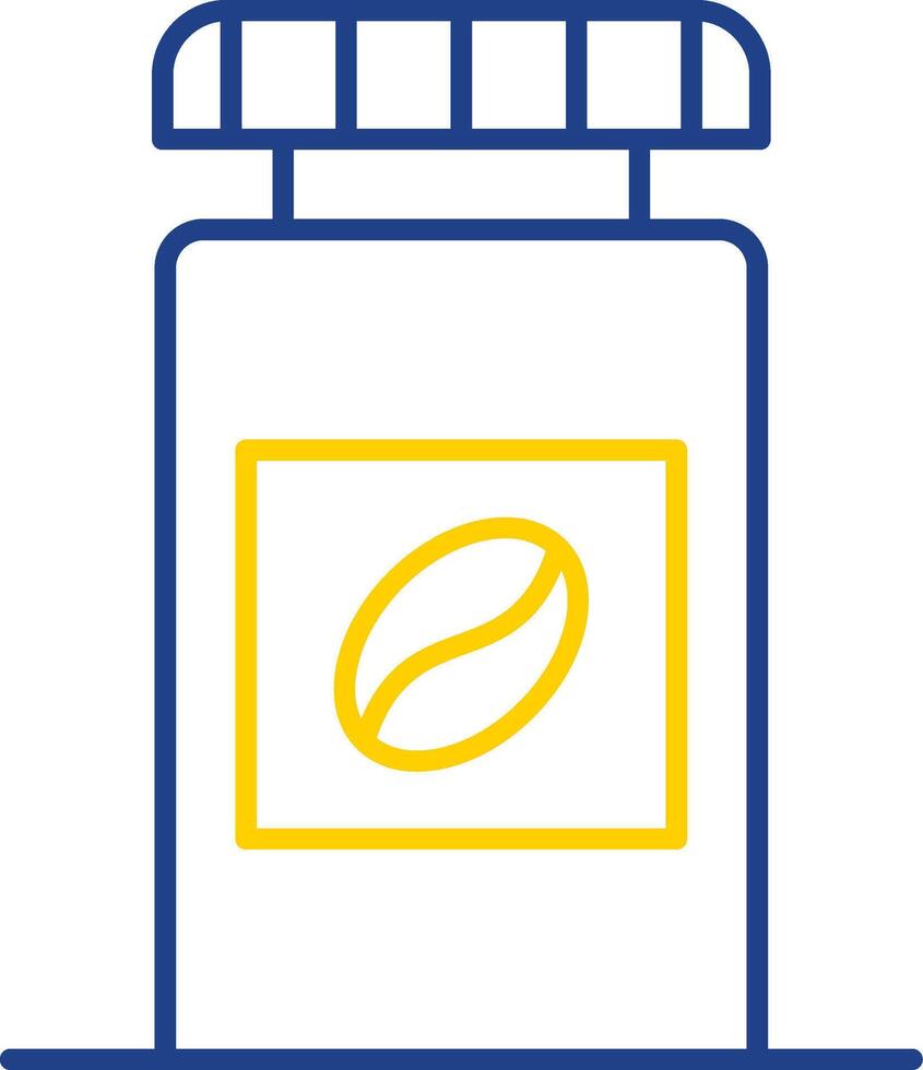 Coffee Bottle Line Two Color Icon vector
