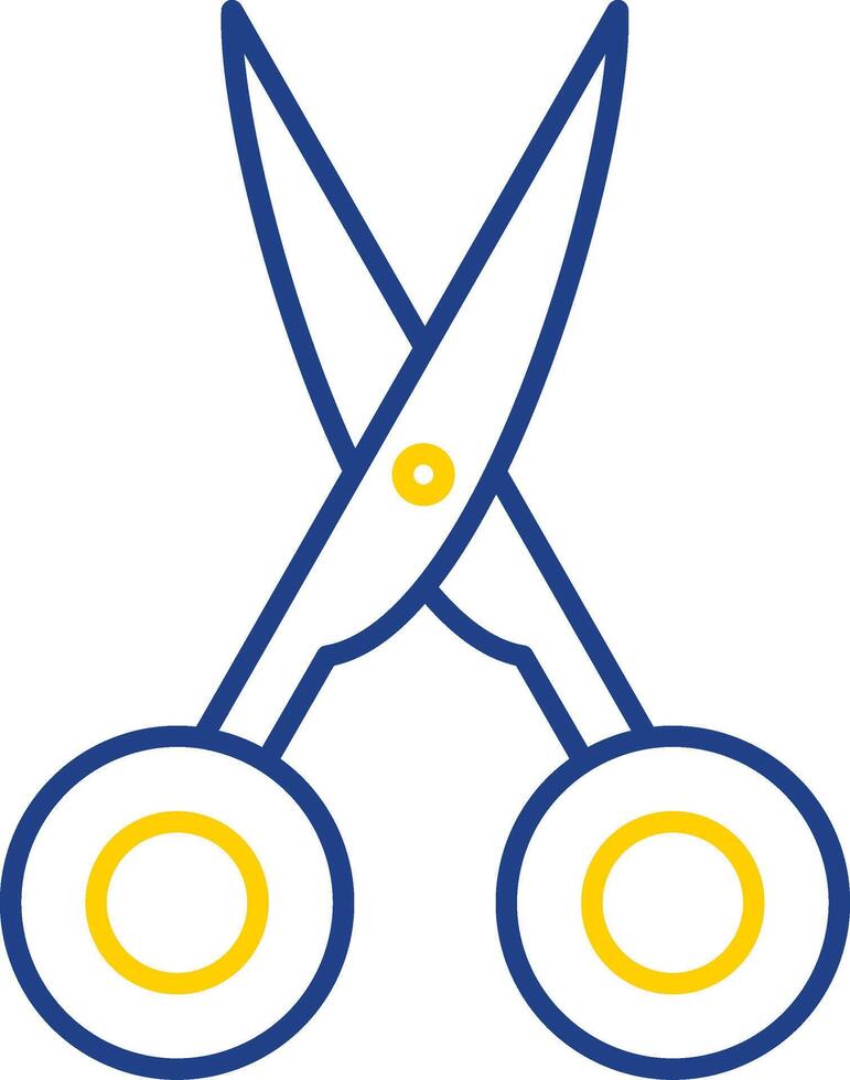 Scissors Line Two Color Icon vector