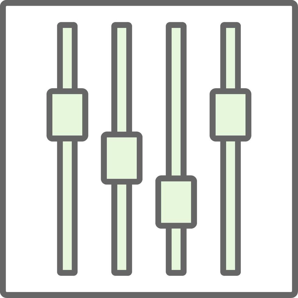 Faders Fillay Icon vector