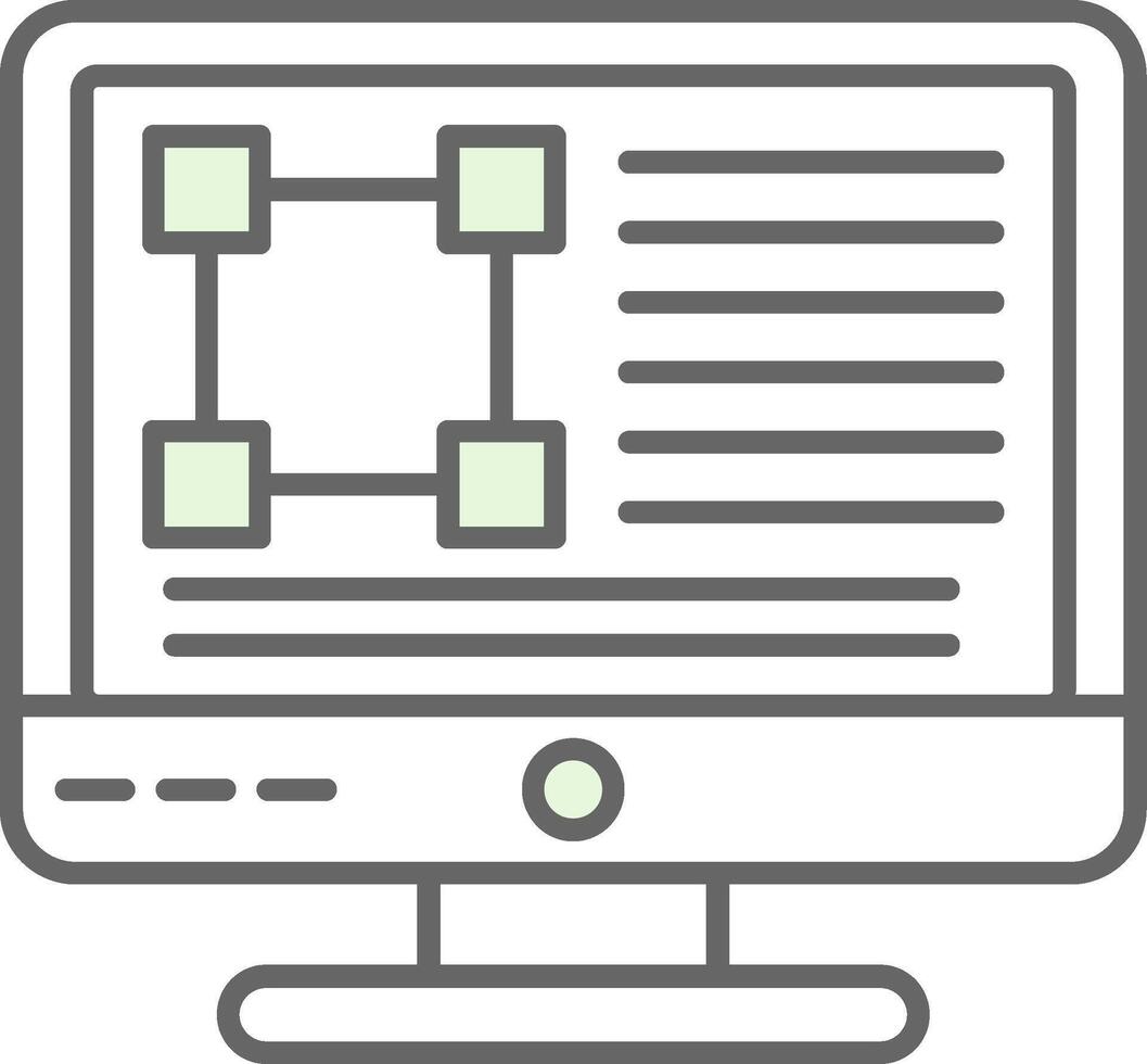 Web Design Fillay Icon vector