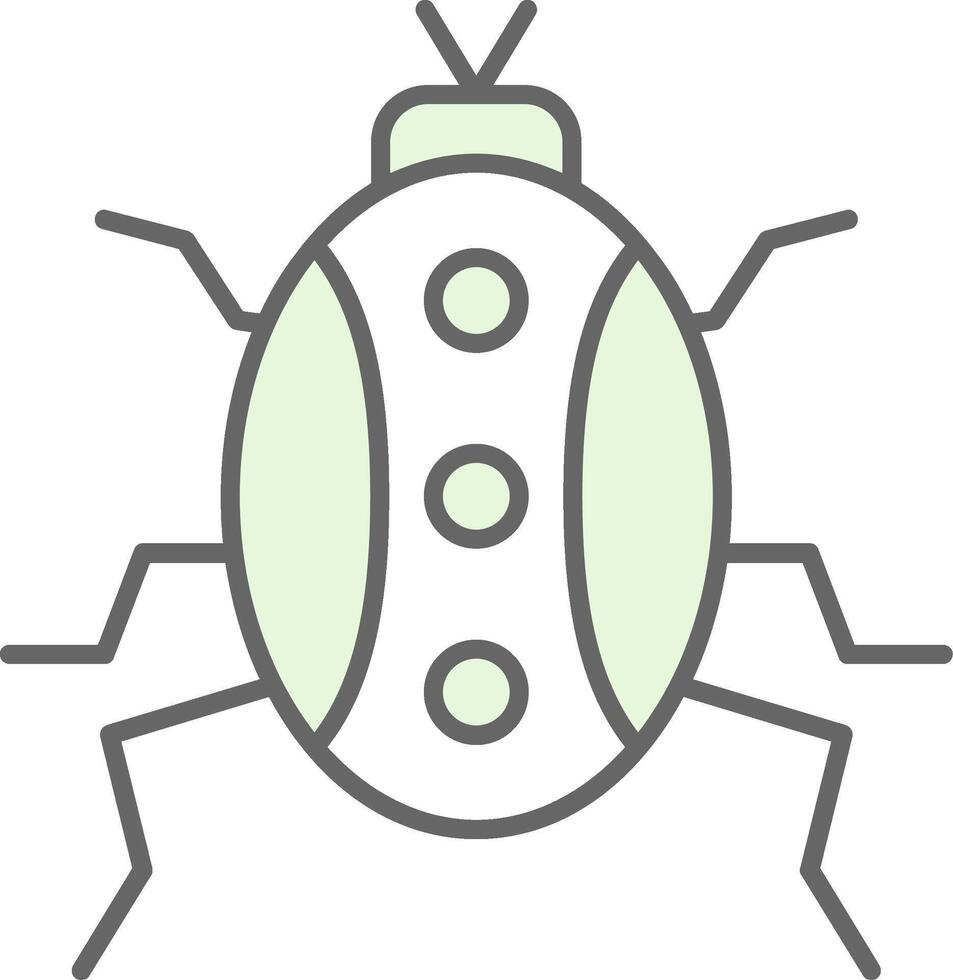 Bug Fillay Icon vector