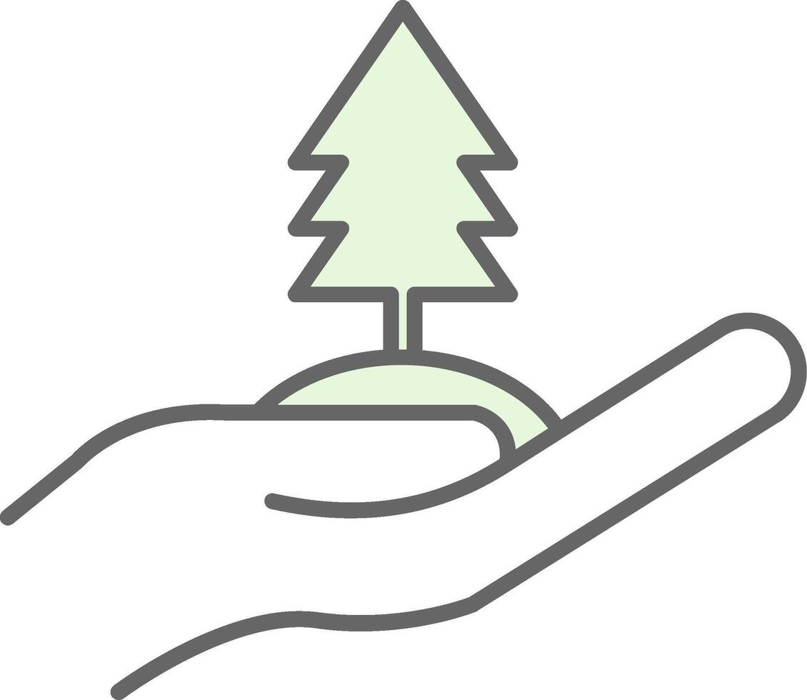 Tree Fillay Icon vector