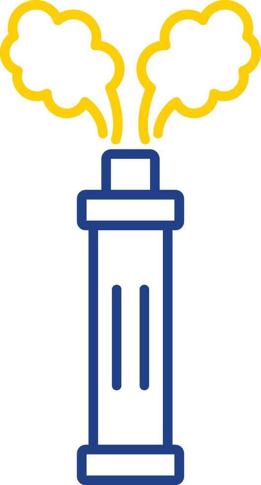 Smoke Grenade Line Two Color Icon vector