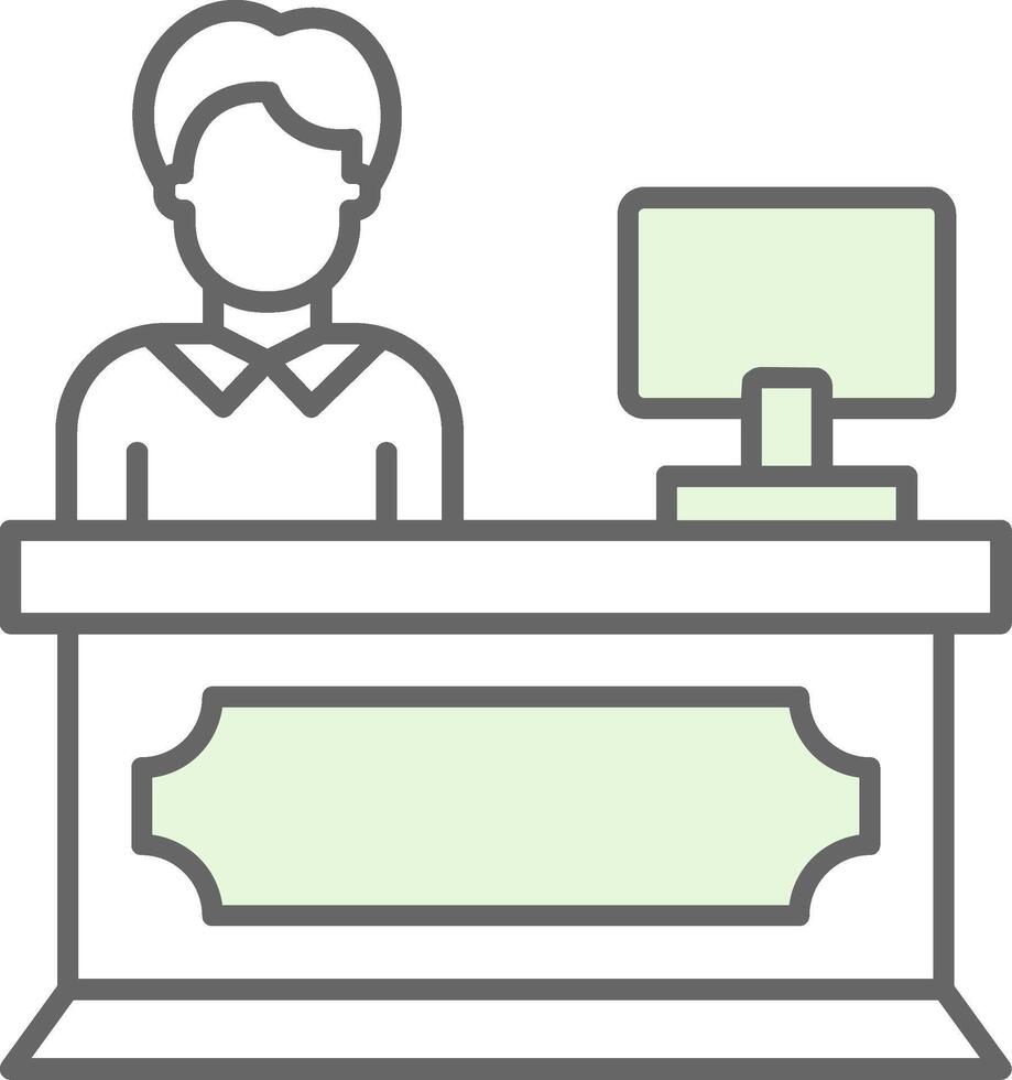 Reception Fillay Icon vector