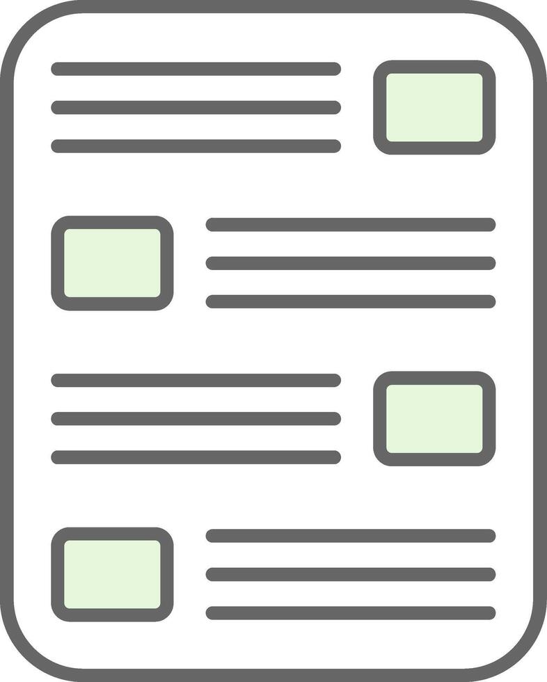 List Fillay Icon vector