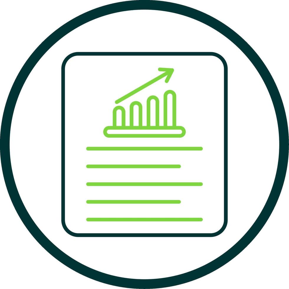 Line Graph Line Circle Icon vector
