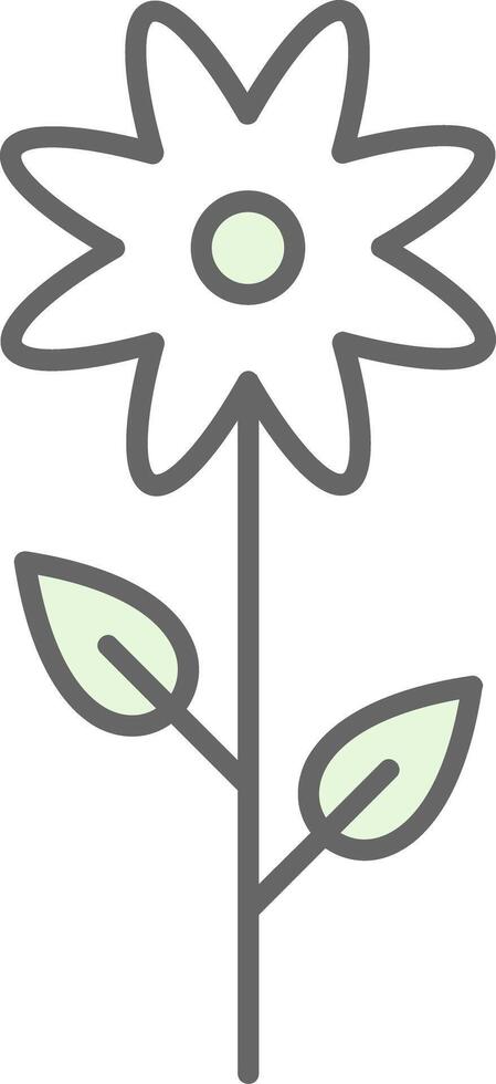 Flower Fillay Icon vector