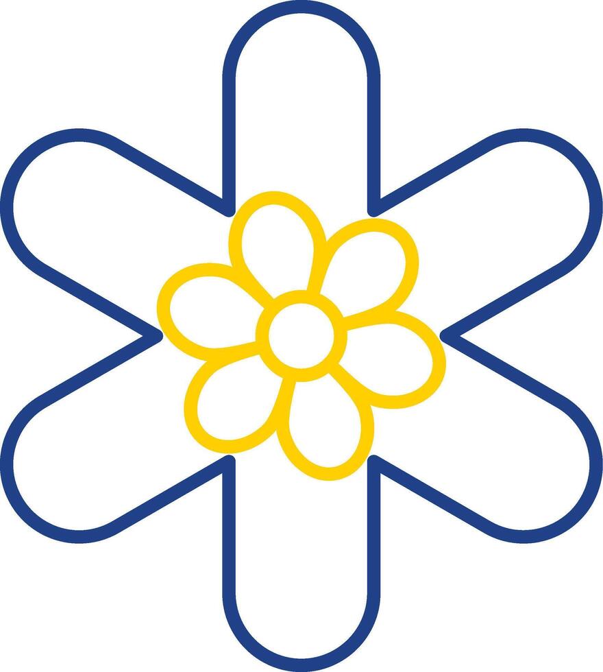 Gallardia Line Two Color Icon vector