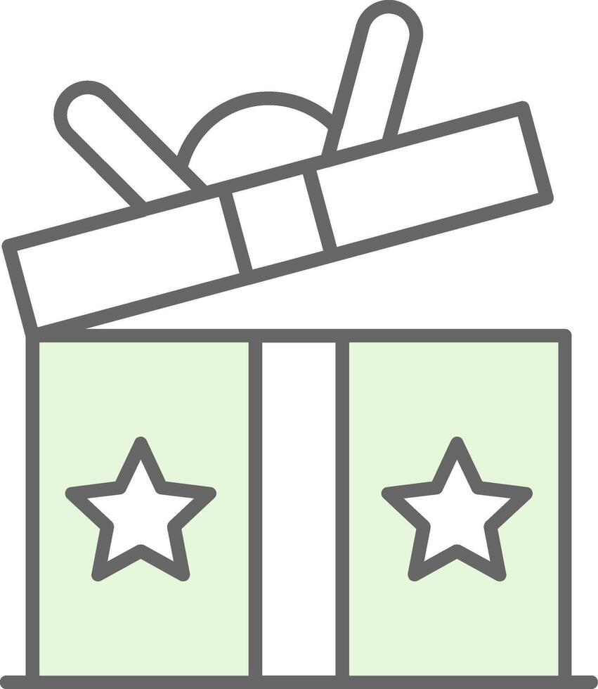 Gift Fillay Icon vector