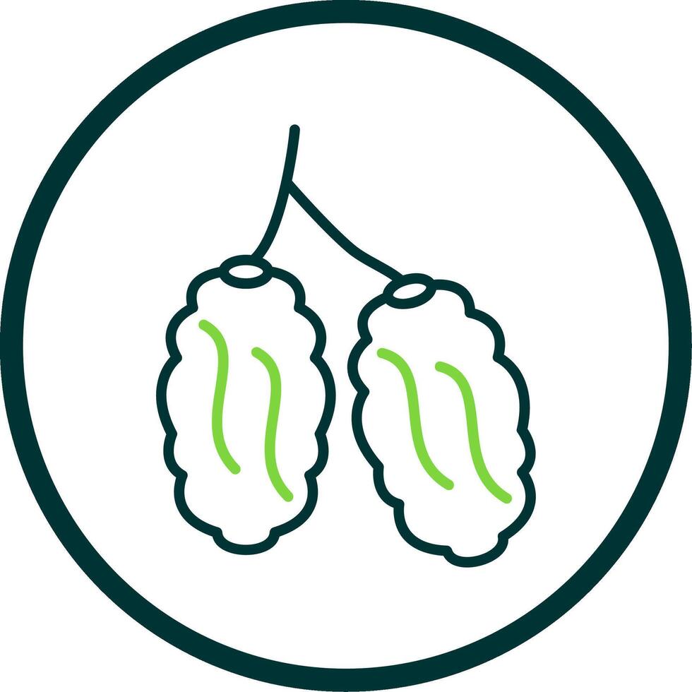 Dates Line Circle Icon vector