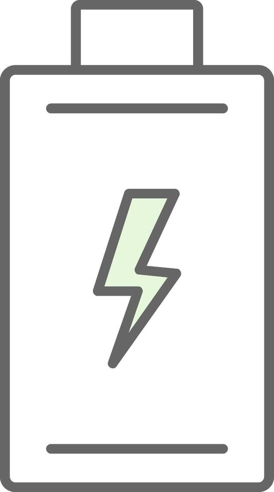 Battery Fillay Icon vector