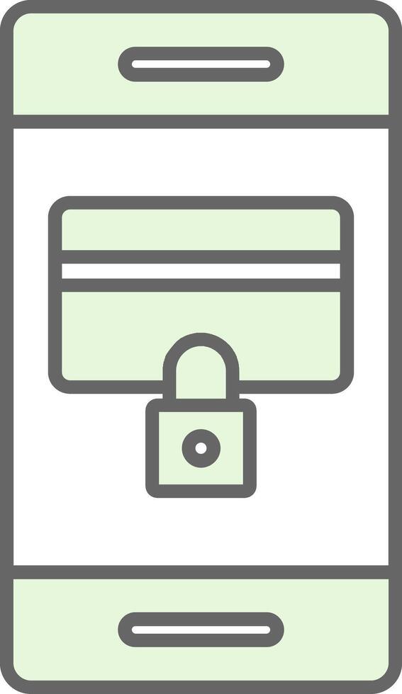 Secure Payment Fillay Icon vector