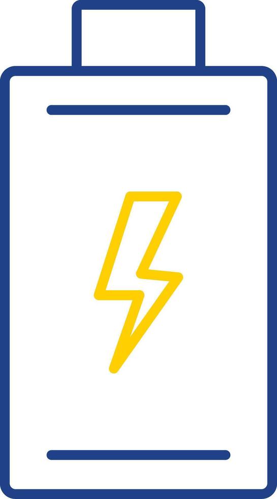 Battery Line Two Color Icon vector