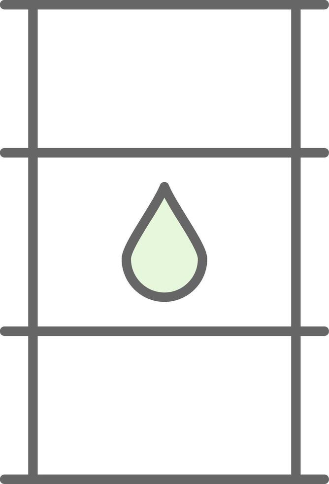 Oil Barrel Fillay Icon vector