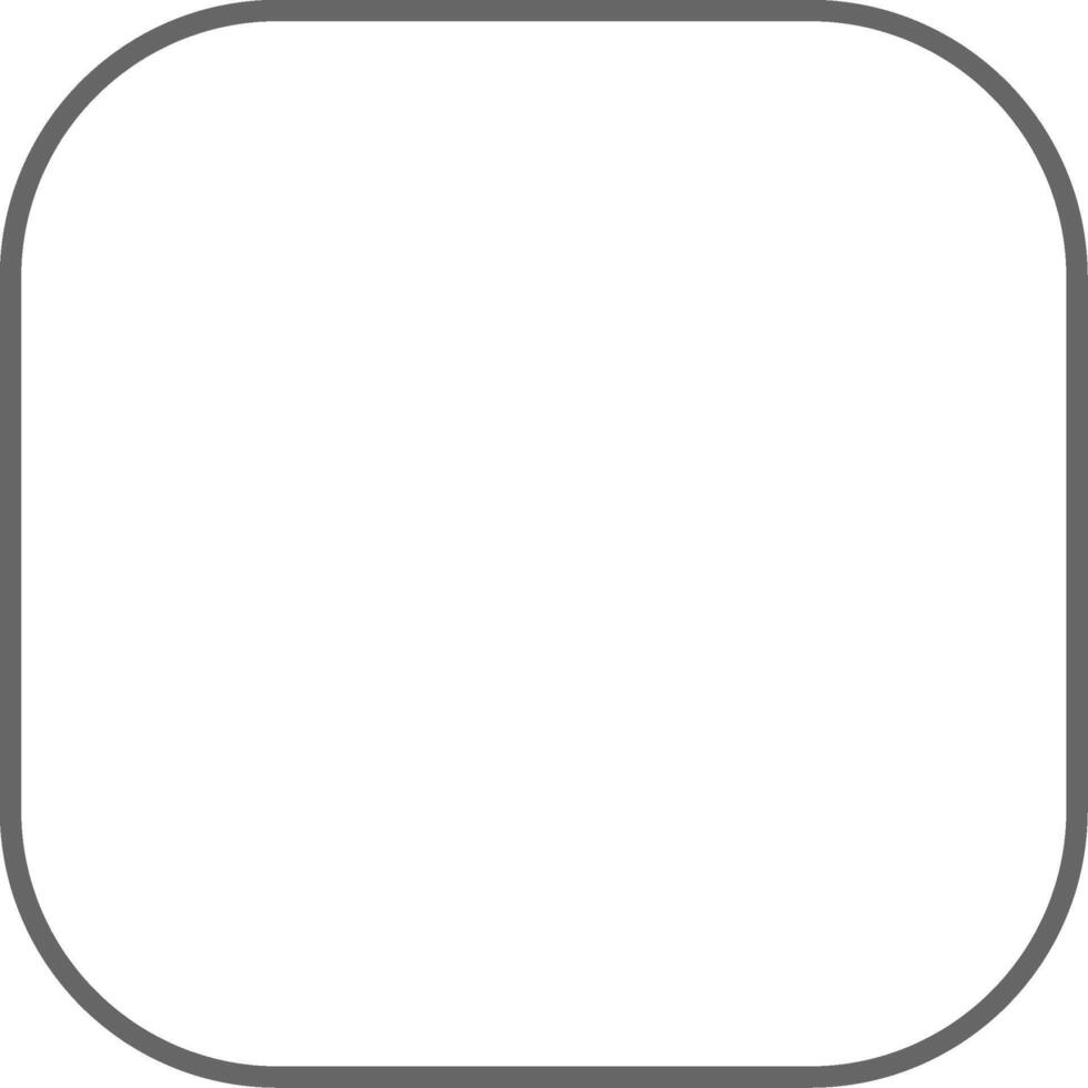 Round Corner Fillay Icon vector