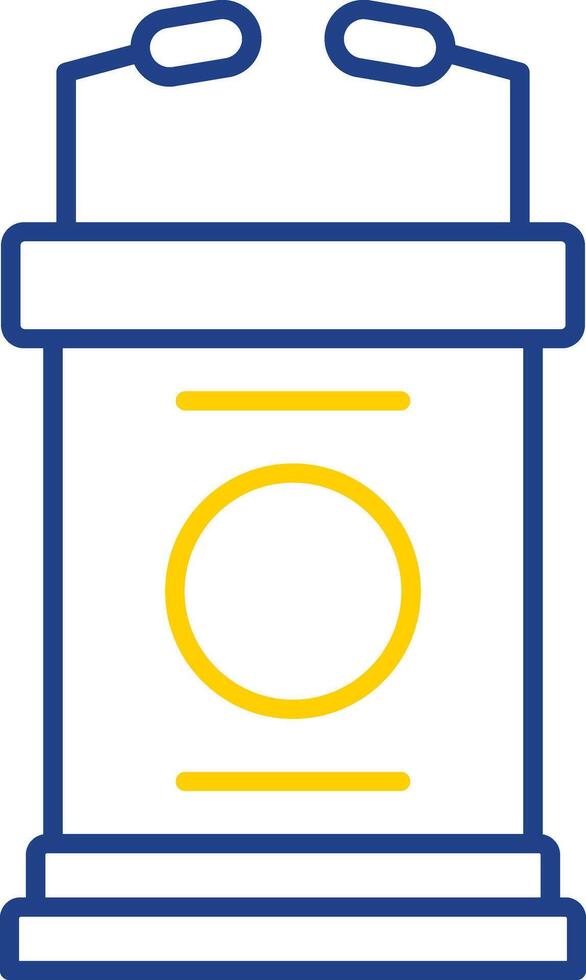 Lectern Line Two Color Icon vector